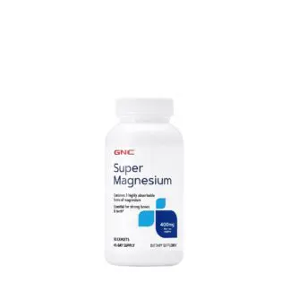 GNC super magnesium 400mg, 90 caplets