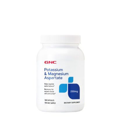 GNC potassium & magnesium sspart 250mg, 120 capsules
