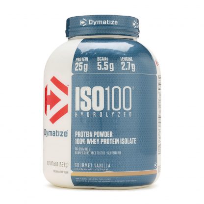 Dymatize ISO100 gourmet vainilla, 5 LB, 76 servings