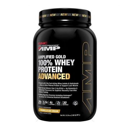 GNC PP AMP Gold advanced vanilla Ice cream 1.96lb, 30 servings - Image 2