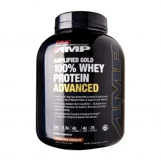 GNC PP AMP Gold advanced double rich chocolate 5.13lb, 75 servings