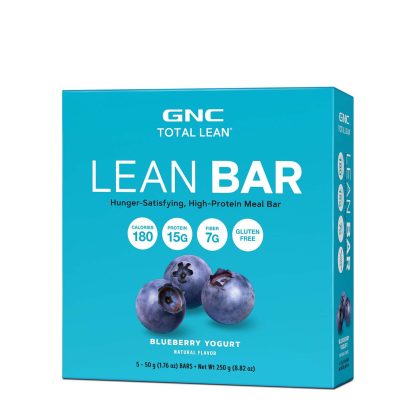 GNC Lean Bar Blueberry W/Yogurt – Caja con 5 Unidades.