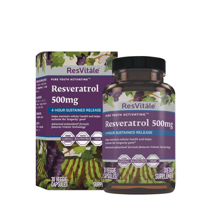 Resvitále resveratrol 500 mg 30 veggie capsules