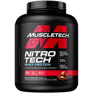 MuscleTech Nitro-Tech Milk Chocolate - 4 LB, 40 servidas.