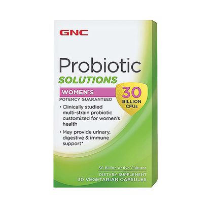 GNC probiotic solutions womens 30 billion CFUs 30 vegetarian capsules