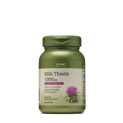 GNC Milk Thistle - 1300 MG, 60 cápsulas.