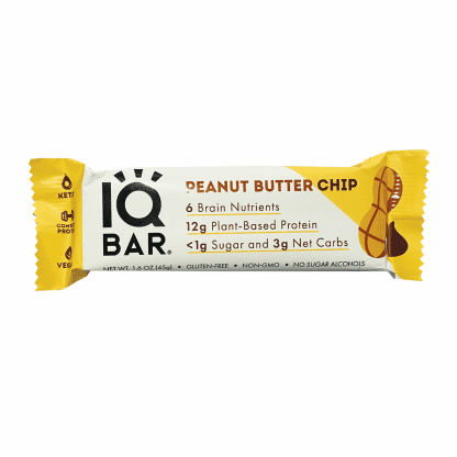 IQ Peanut Butter Chip Bar - 45 gr, 1.6 oz