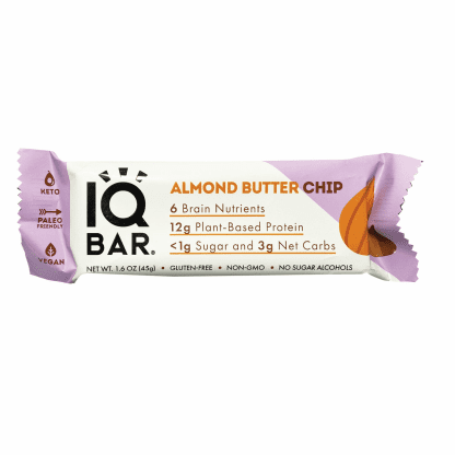 IQ Almond Butter Chip Bar - 45 gr , 1.6 oz.