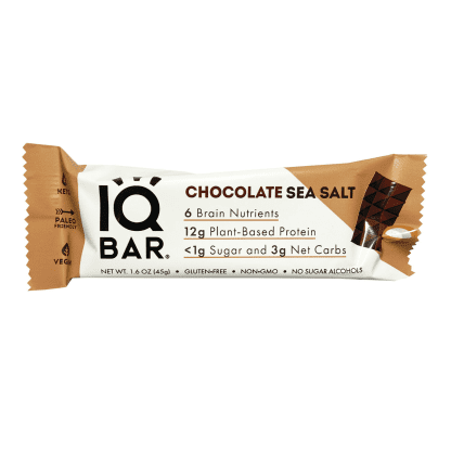 IQ Chocolate Sea Salt Bar - 45 gr, 1.6 oz