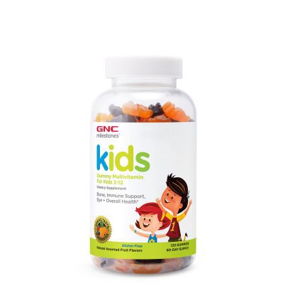 GNC kids multivitamin fruit flavors, 120 gummies