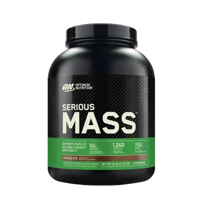 ON Serious Mass chocolate 6 LB, 8 sevings