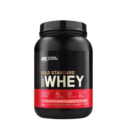 ON Gold Standard 100% whey strawberry and cream 2lb, 29 servings