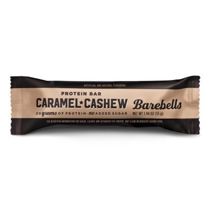 Barebells Caramel Cashew Protein bar 55 gramos.