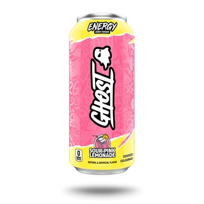 Ghost Energy pink lemonade RTD, 16fl, 473ml