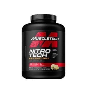 MuscleTech Nitro Tech 100% Whey Gold French Vanilla Cream 5lb, 69 servidas.