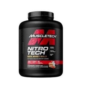 MuscleTech Nitro Tech 100% Whey Gold Strawberry Shortcake 5lbs, 69 servidas.
