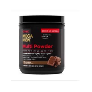 GNC Mega Men Multi Powder Chocolate, 30 servidas.