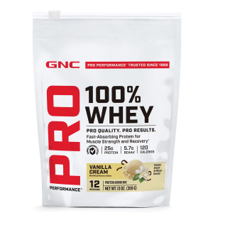 GNC PP 100 Whey van 408 gr, 12 servings.