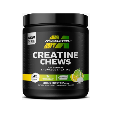 Creatine Chews - Citrus Burst - 90 Tablets, 30 Servings.